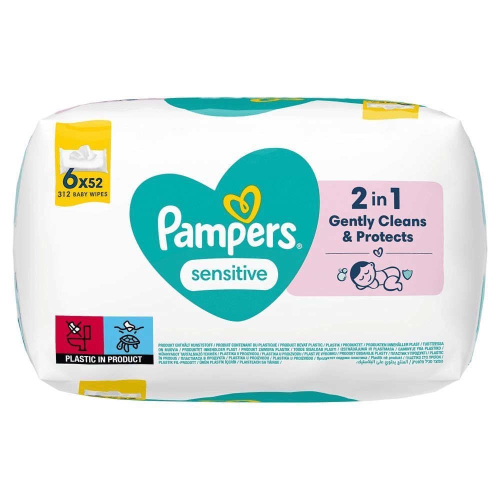 Bild: Pampers Sensitive Feuchttücher 6x52 