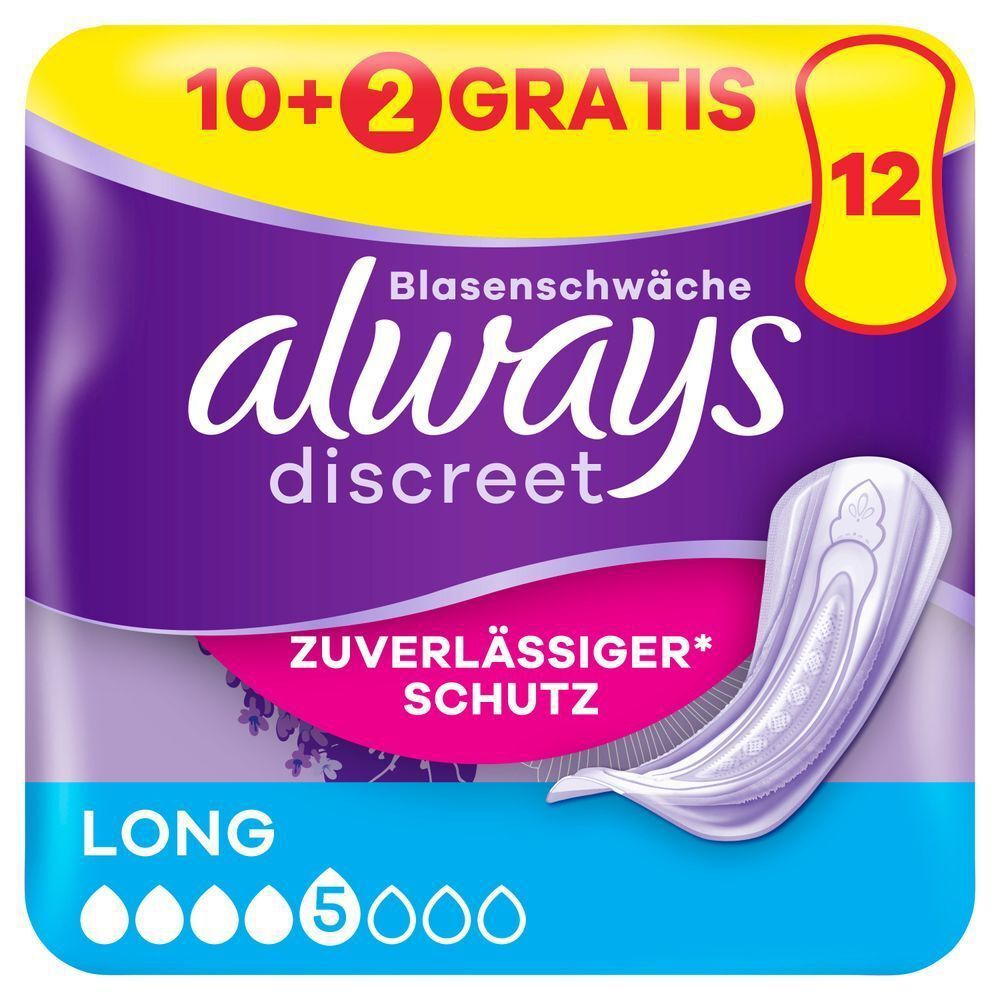 Bild: always Discreet Inkontinenzeinlagen Long 