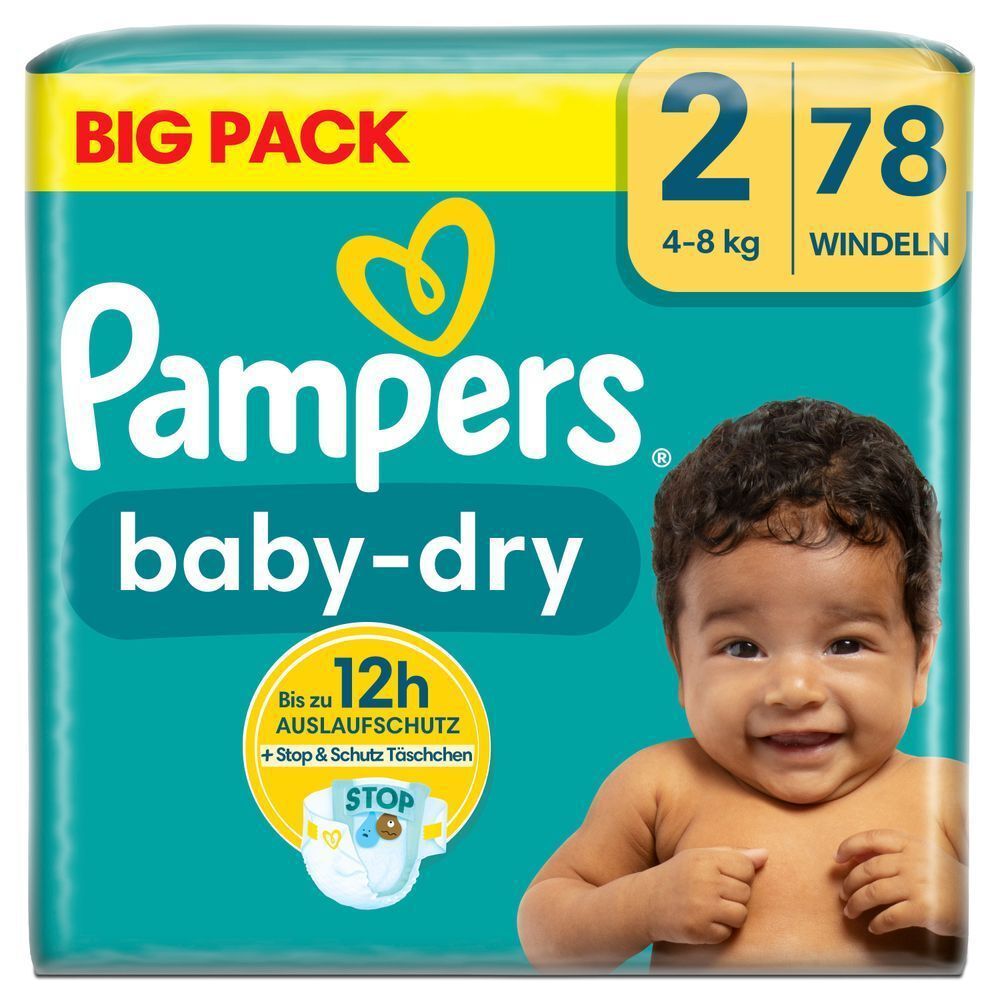 Bild: Pampers Baby-Dry Größe 2, BIG PACK 