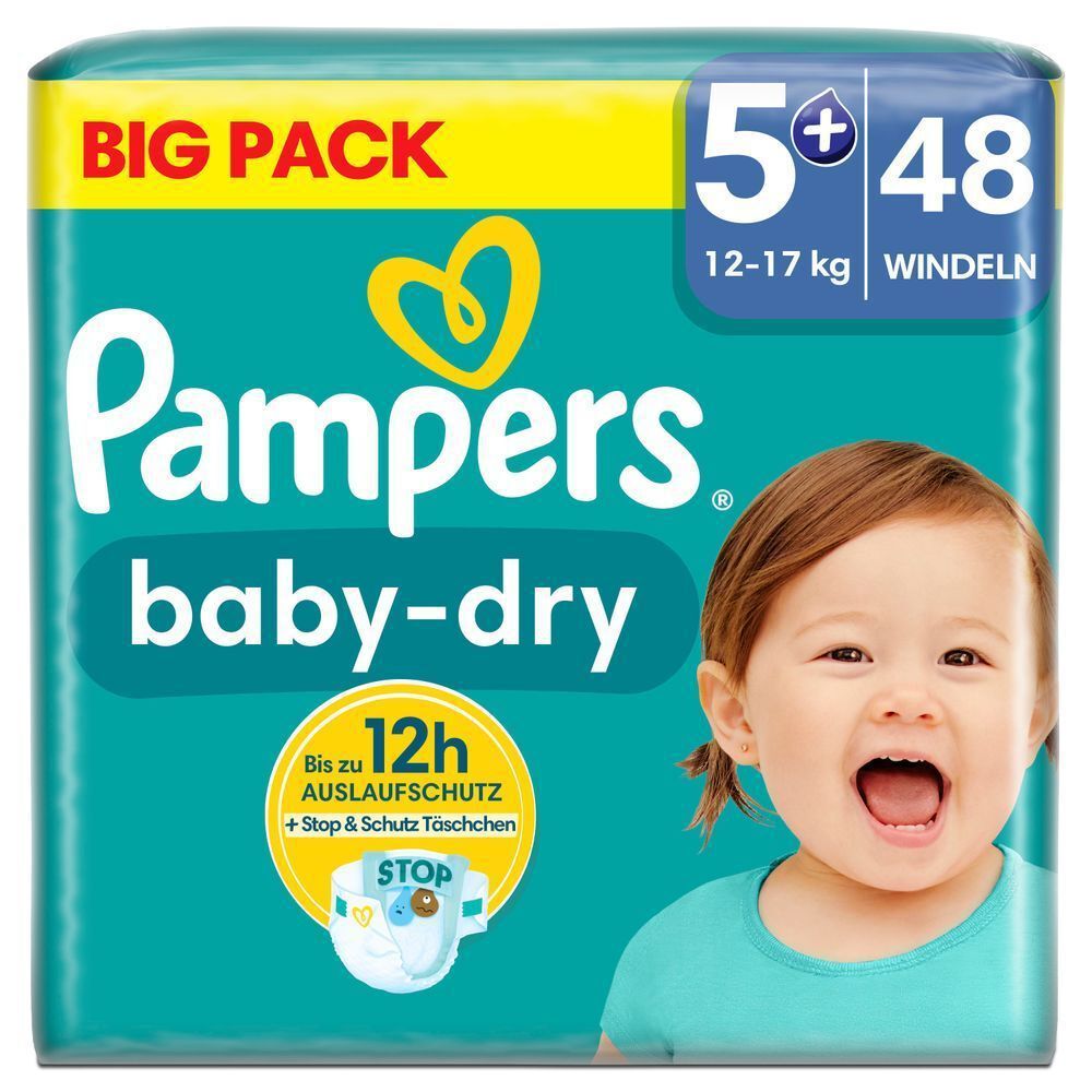 Bild: Pampers Baby-Dry Größe 5+, BIG PACK 