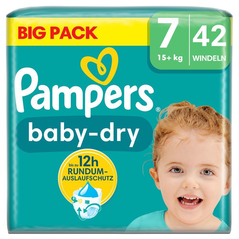 Bild: Pampers Baby-Dry Größe 7, BIG PACK 