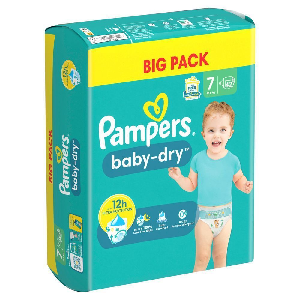 Bild: Pampers Baby-Dry Größe 7, BIG PACK 