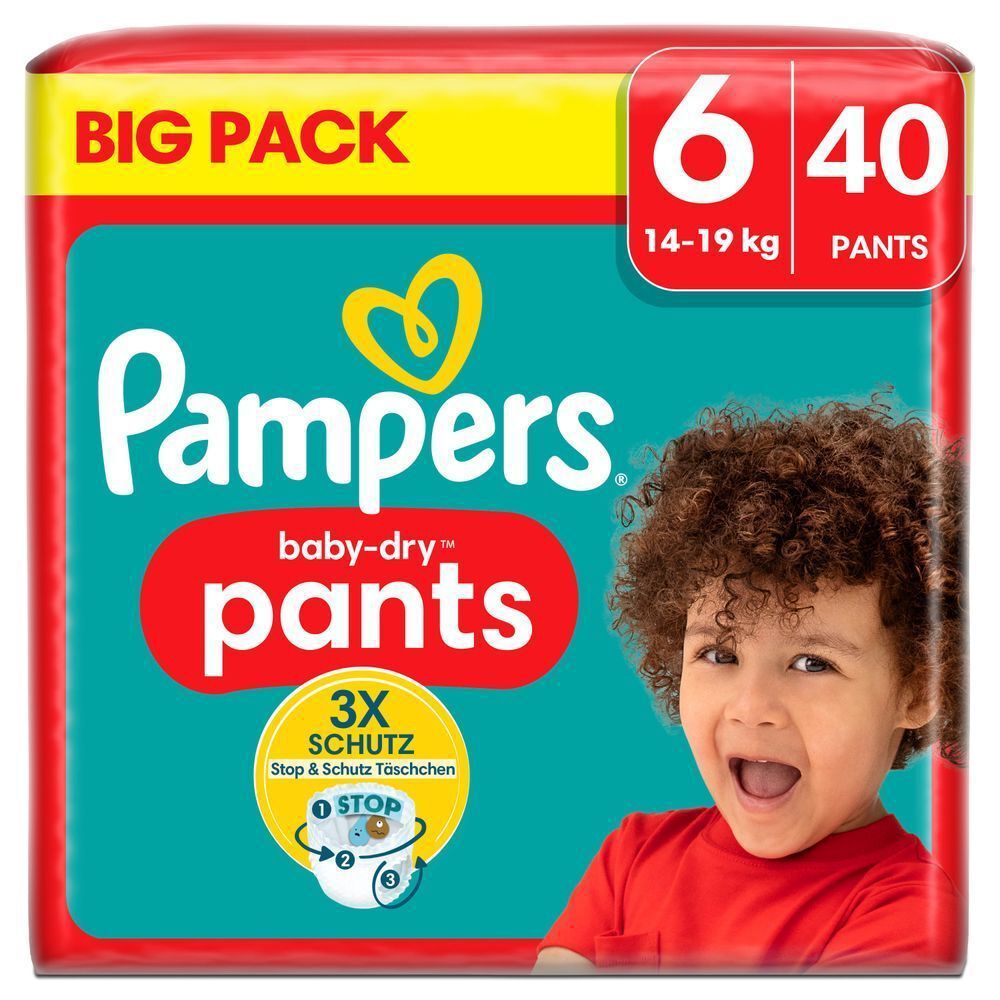 Bild: Pampers Baby-Dry Pants Größe 6, BIG PACK 