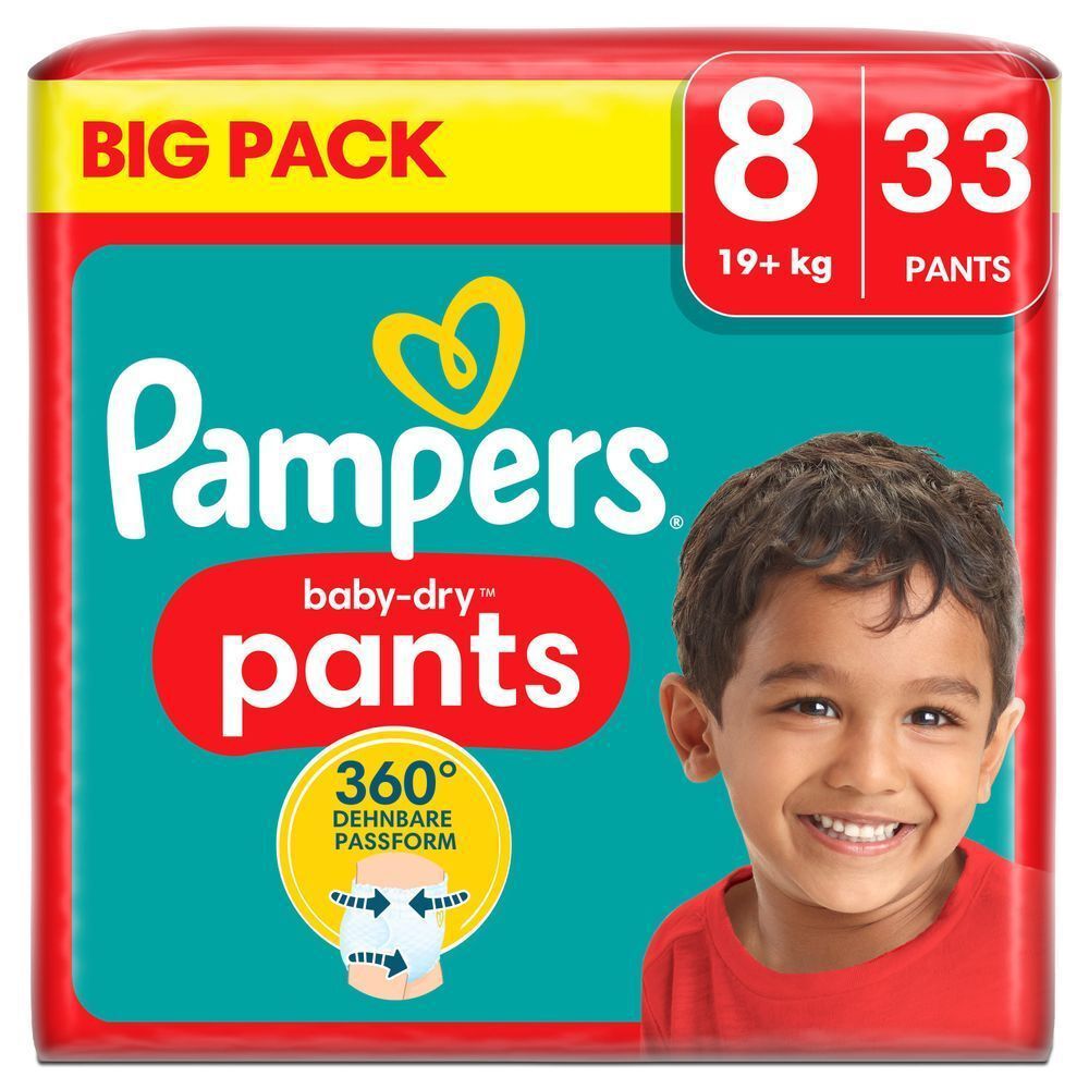 Bild: Pampers Baby-Dry Pants Größe 8, BIG PACK 