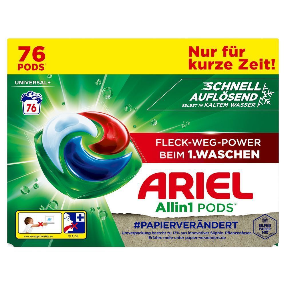 Bild: ARIEL All-in-1 POD Flüssigwaschmittel-Kapseln 