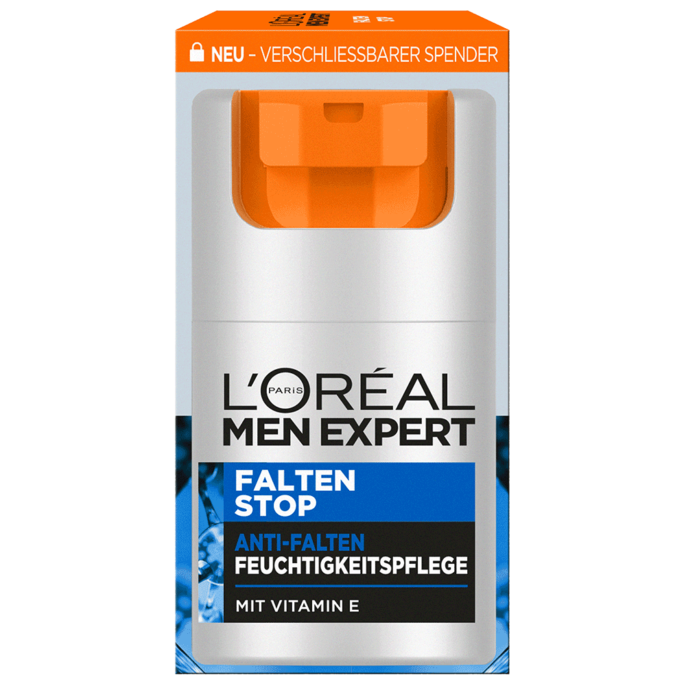 Bild: L'ORÉAL PARIS MEN EXPERT Falten Stop Anti-Falten Feuchtigkeitspflege 