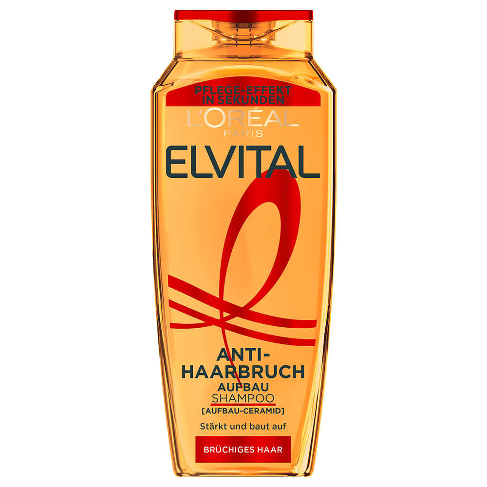 Bild: L'ORÉAL PARIS ELVITAL Anti-Haarbruch Pflegendes Aufbau Shampoo 