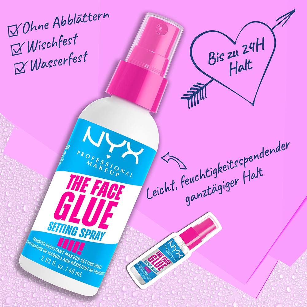 Bild: NYX Professional Make-up The Face Glue Extreme Hold Makeup Setting Spray 