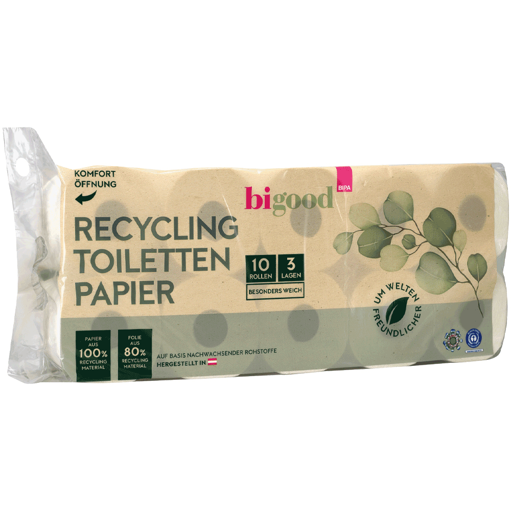 Bild: bi good Toilettenpapier 3-lagig 