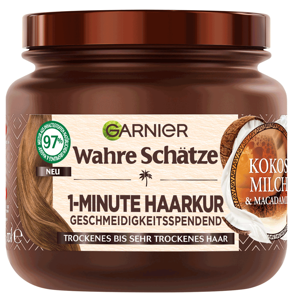 Bild: GARNIER Wahre Schätze 1 Minute Haarkur 