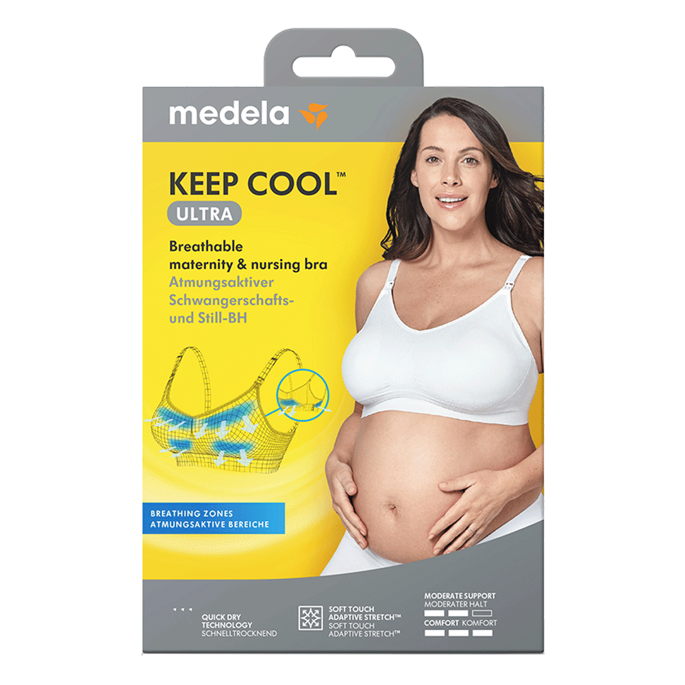 Bild: Medela Keep Cool Ultra Schwangerschafts- und Still BH black