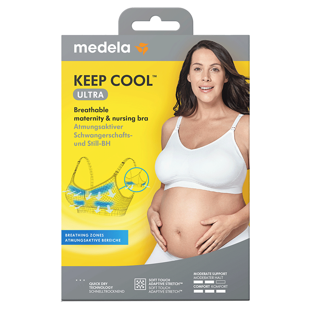 Bild: Medela Keep Cool Ultra Schwangerschafts- und Still BH white