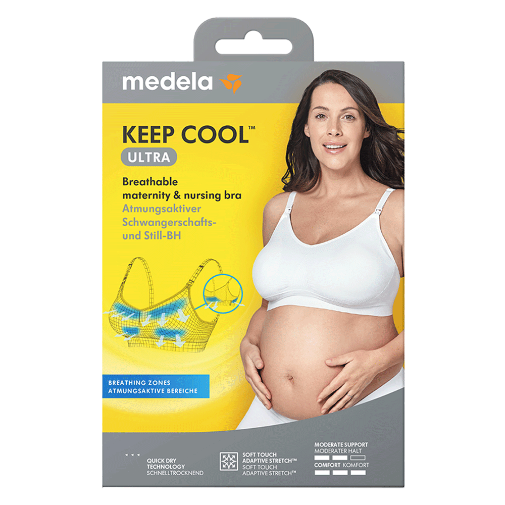 Bild: Medela Keep Cool Ultra Schwangerschafts- und Still BH white