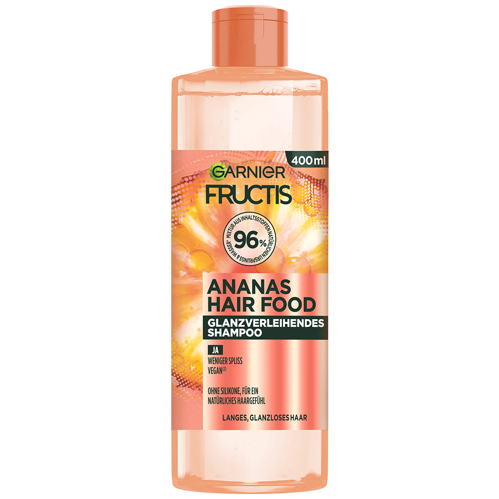 Bild: GARNIER FRUCTIS Ananas Hair Food Glanzverleihendes Shampoo 