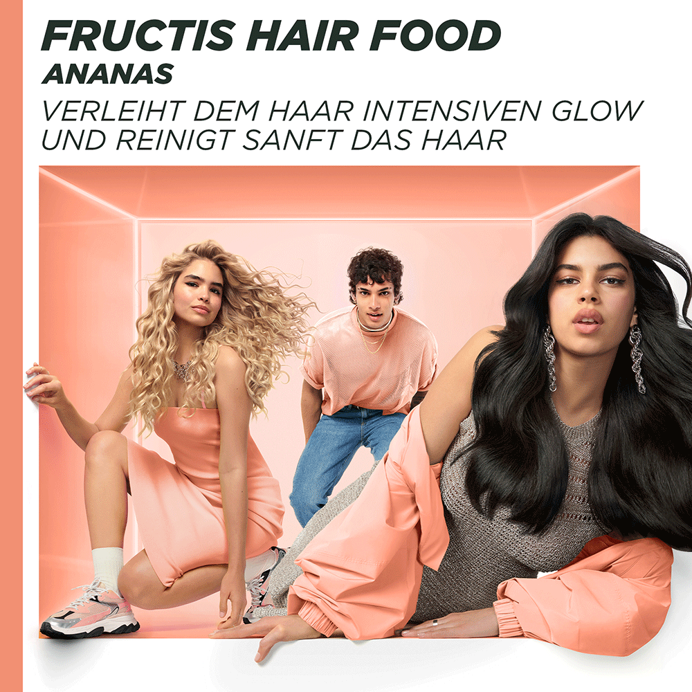 Bild: GARNIER FRUCTIS Ananas Hair Food Glanzverleihendes Shampoo 