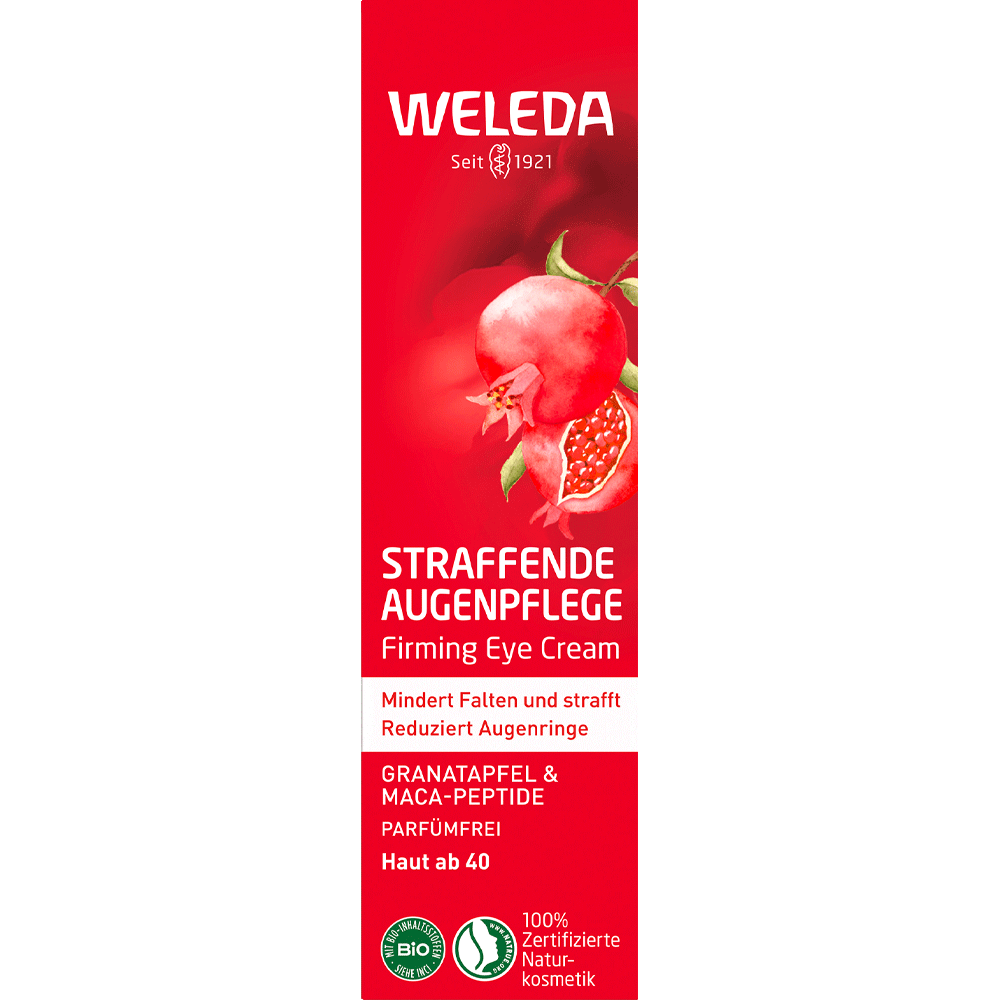 Bild: WELEDA Straffende Augenpflege Granatapfel & Maca- Peptide 