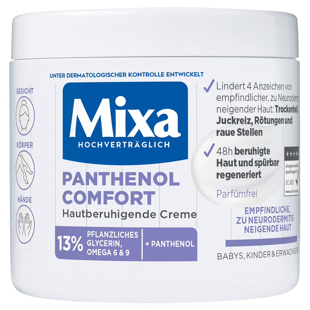 Bild: Mixa Panthenol Comfort Hautberuhigende Creme 