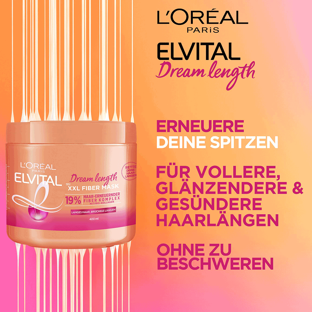 Bild: L'ORÉAL PARIS ELVITAL Dream Length XXL Intensivkur 