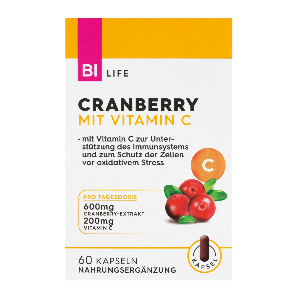 Bild: BI LIFE Cranberry mit Vitamin C 