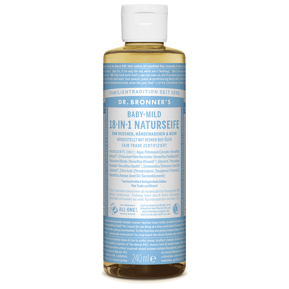 Bild: Dr. Bronner's 18-in-1 Naturseife Babymild 