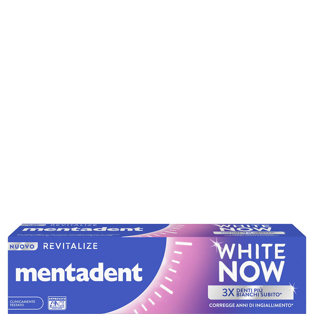 Bild: mentadent White Now Revitalize Zahncreme 