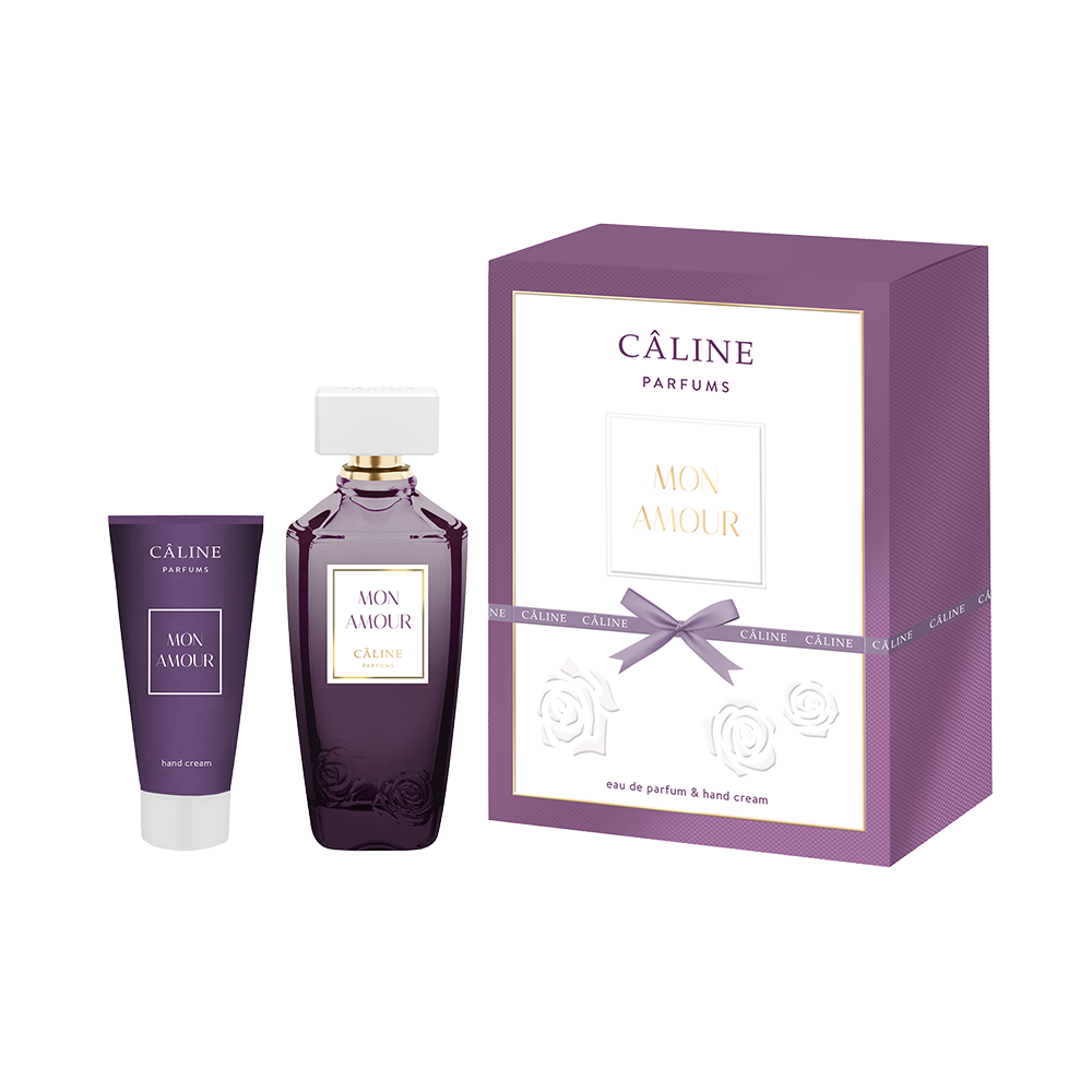 Bild: Caline Parfums Mon Amour Geschenkset Eau de Parfum 60 ml + Handcreme 50 ml 