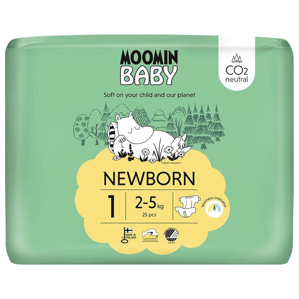 Bild: Moomin Baby Windeln Größe 1, 2kg - 5kg 