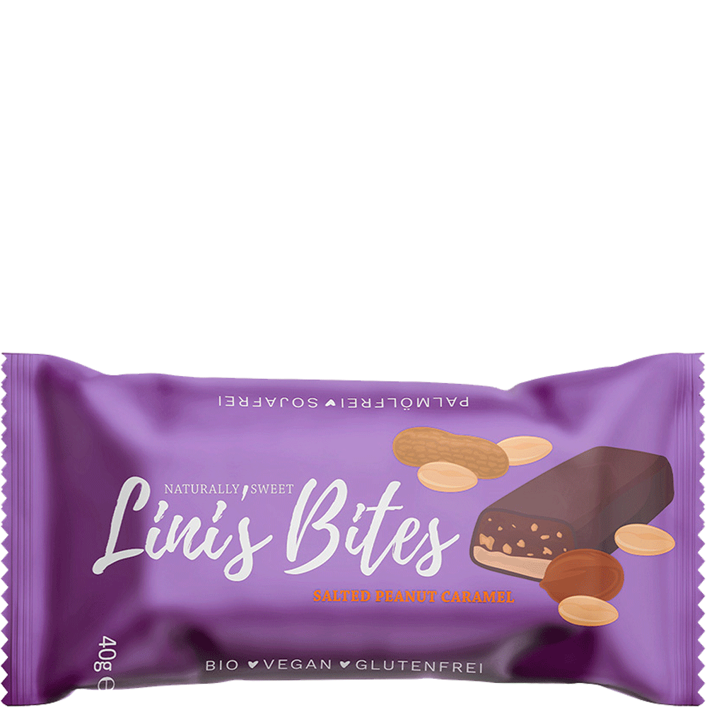 Bild: Linis Bites Riegel Salted Peanut Caramel 