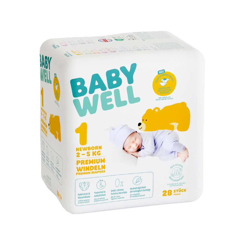 Bild: BABYWELL Premium Windeln Größe 1, 2-5 kg 