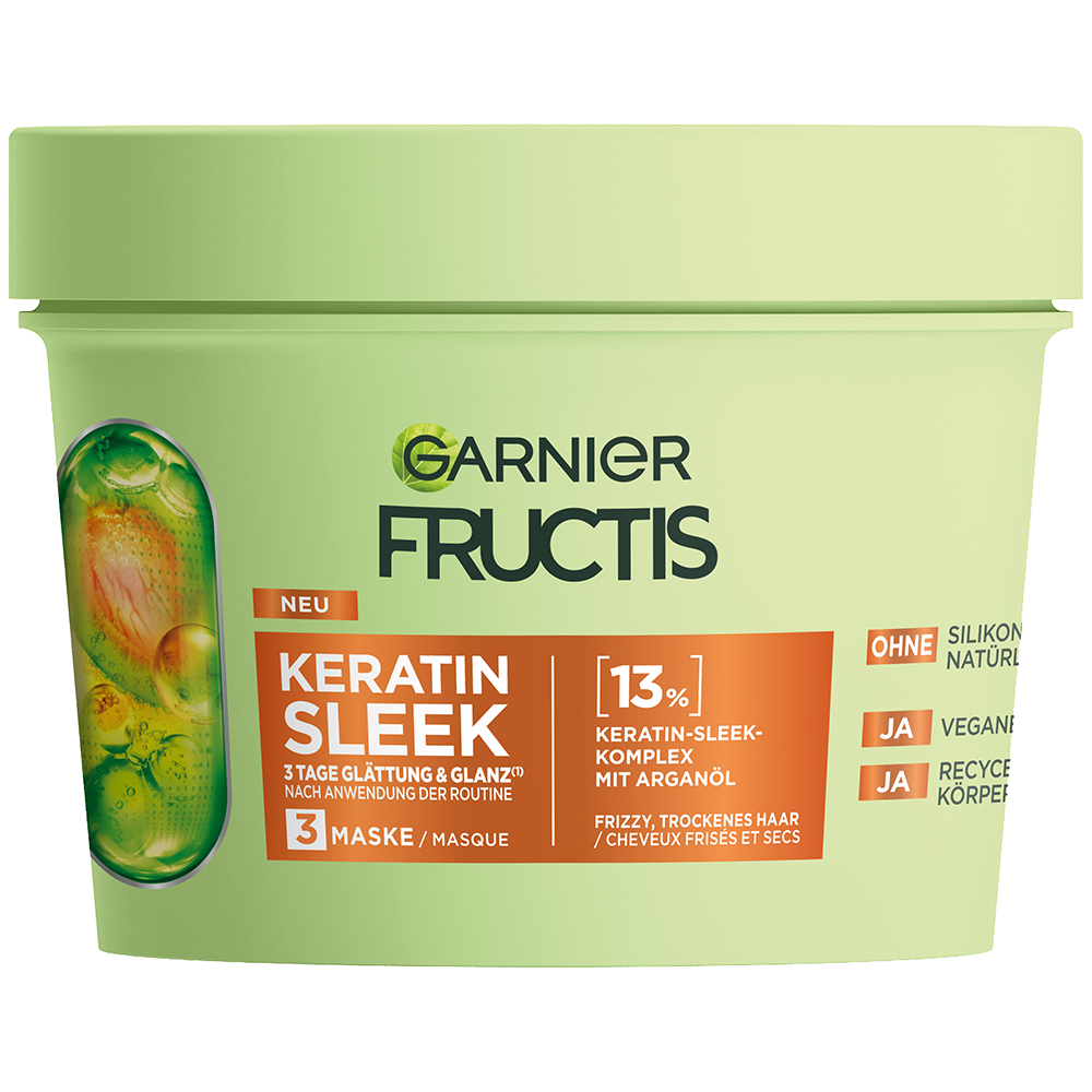 Bild: GARNIER FRUCTIS Keratin Sleek Maske 