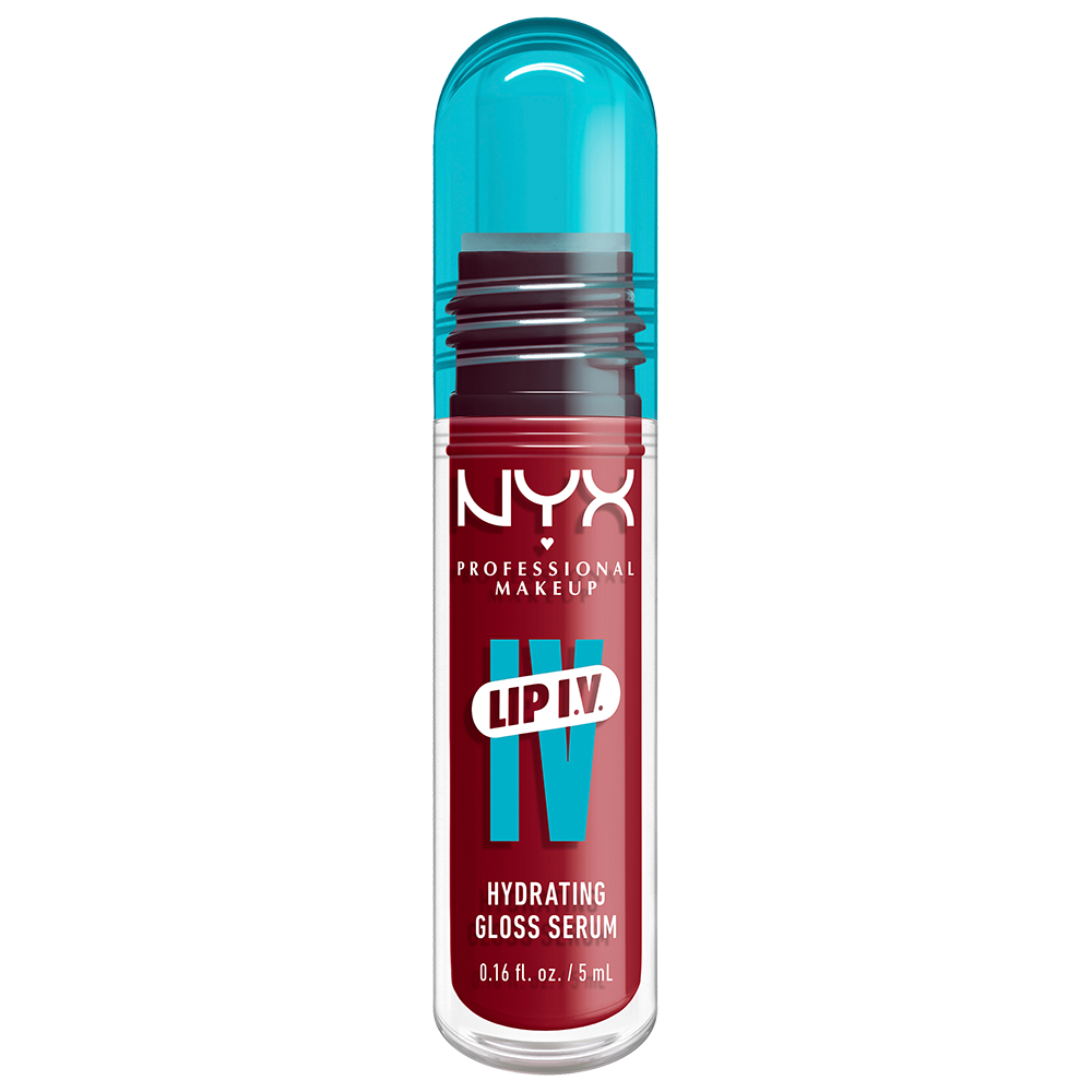 Bild: NYX Professional Make-up Lip IV Gloss Serum feuchtigkeitsspendender Lipgloss Berry Thirsty