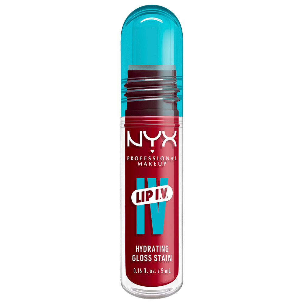 Bild: NYX Professional Make-up Lip IV Gloss Serum feuchtigkeitsspendender Lipgloss Red-y. Set. Wet!