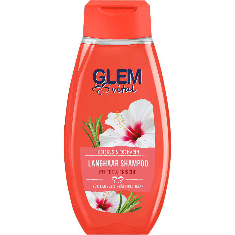 Bild: GlemVital Langhaar Shampoo Hibiskus und Rosmarin 