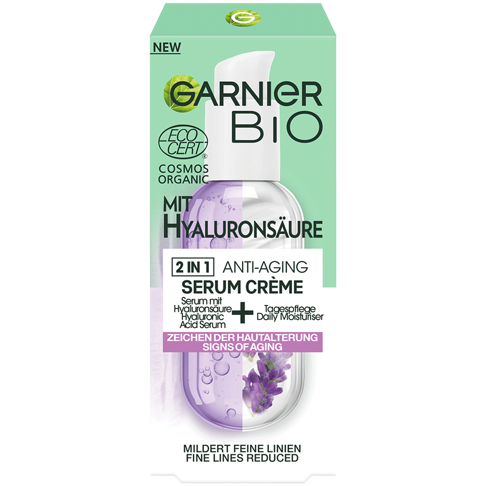 Bild: GARNIER BIO Lavendel Anti Age 2in1 Serum 