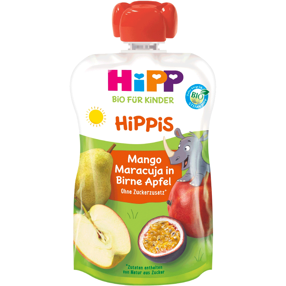 Bild: HiPP Hippis Mango-Maracuja in Birne-Apfel 