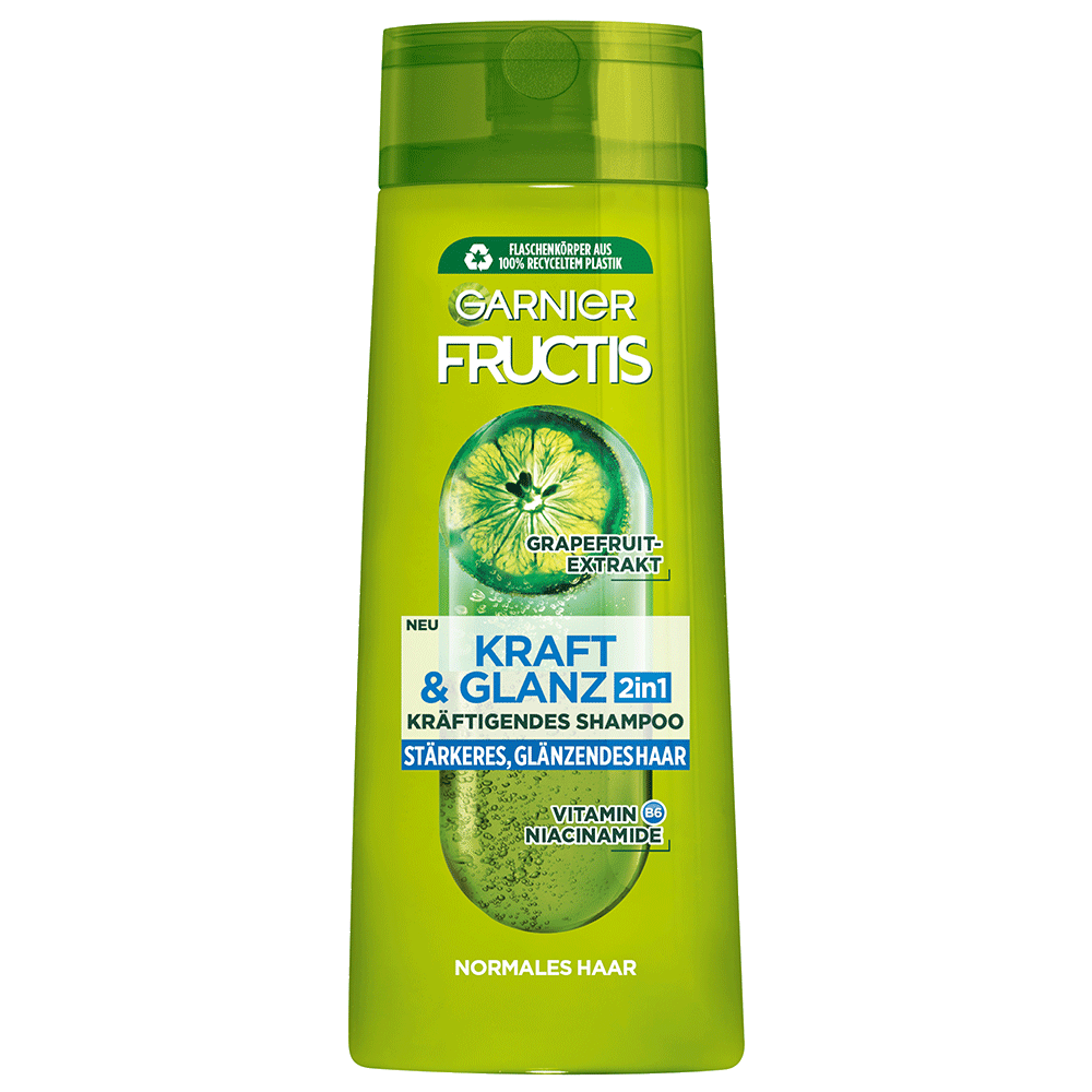 Bild: GARNIER FRUCTIS Kraft & Glanz 2in1 Shampoo 