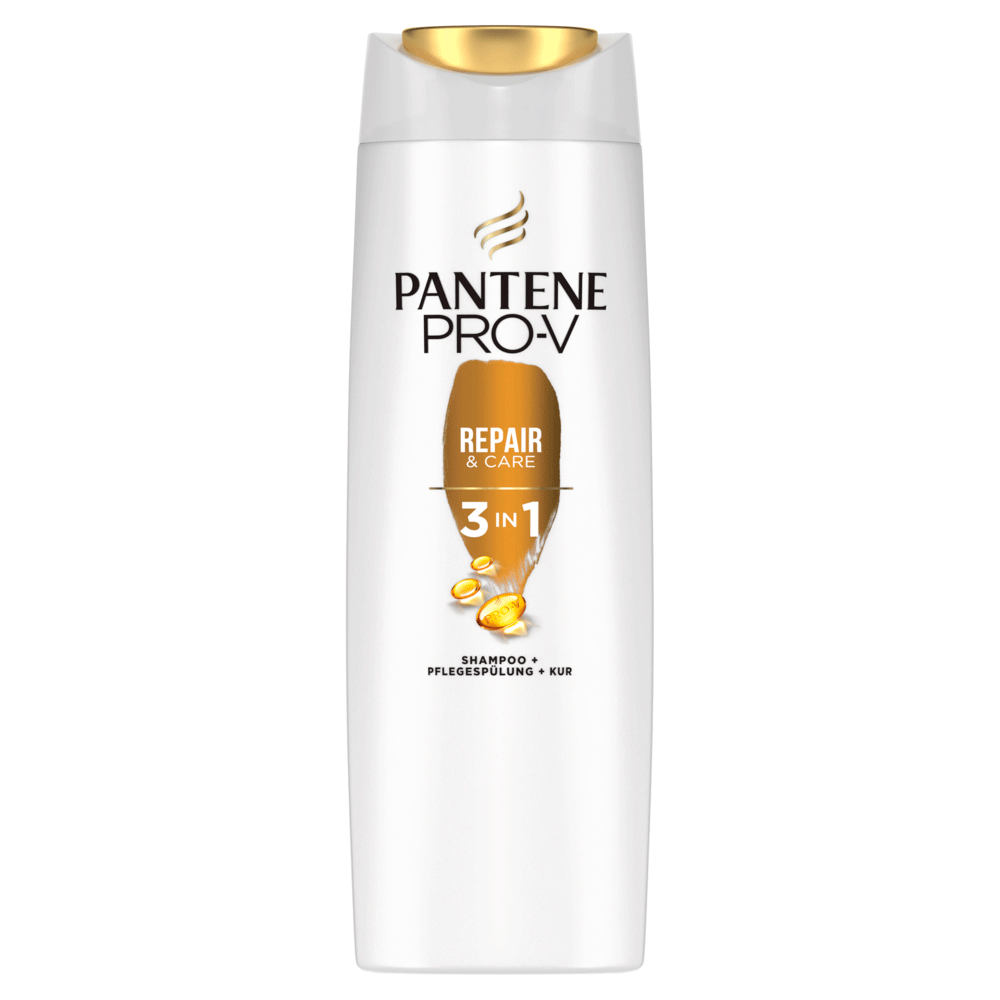 Bild: PANTENE PRO-V Repair & Care 3-In-1 Shampoo + Pflegespülung + Intensivpflege 