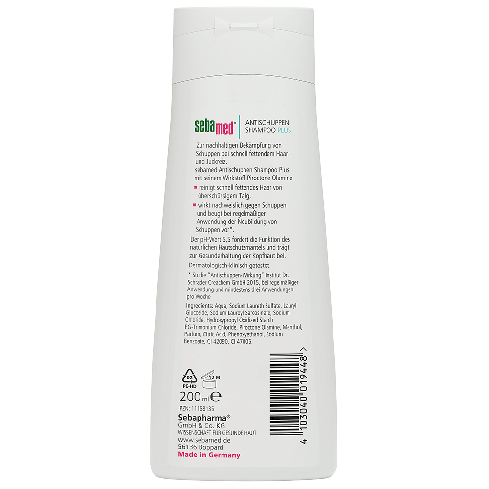 Bild: sebamed Anti-Schuppen Shampoo Plus 