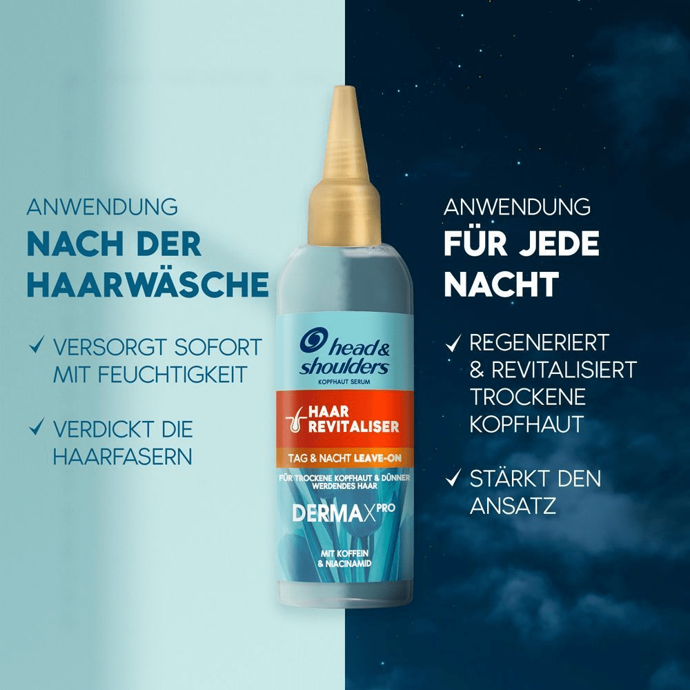 Bild: head & shoulders DERMAXPRO Revitaliser, Tag & Nacht Leave-On 