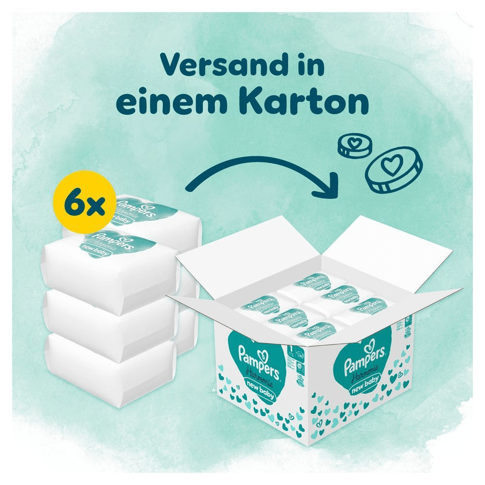 Bild: Pampers Harmonie Windeln, Größe 1, 2kg - 5kg 