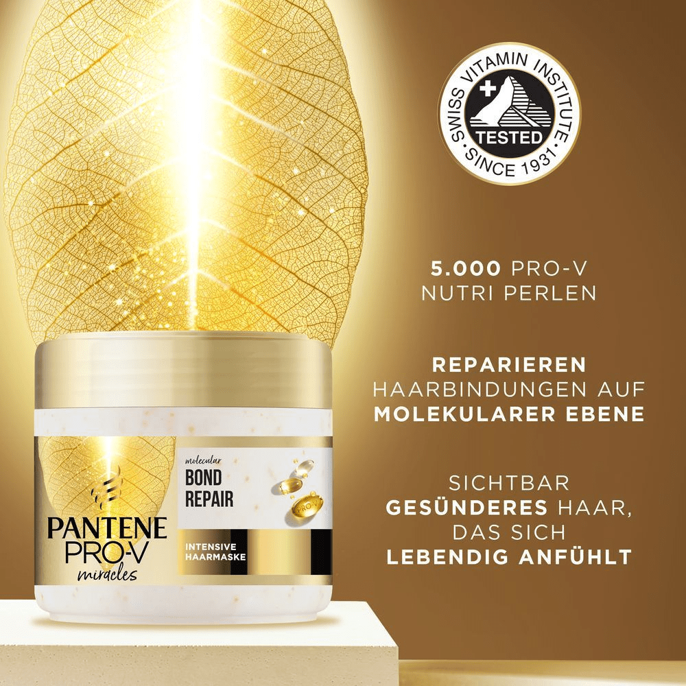 Bild: PANTENE PRO-V Molecular Bond Repair Tiefenwirksame Haarpflege mit Biotin 