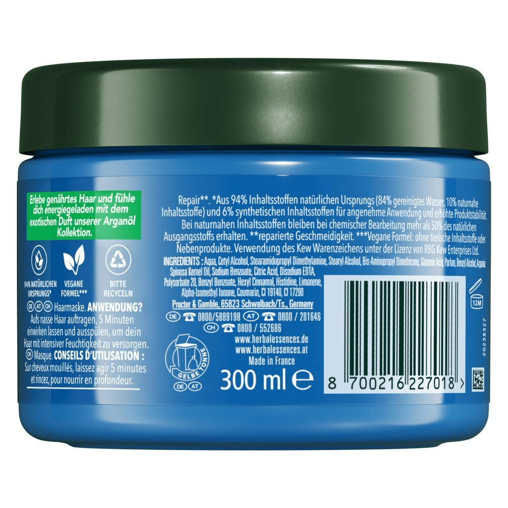 Bild: Herbal essences Repair Haarmaske mit Arganöl 