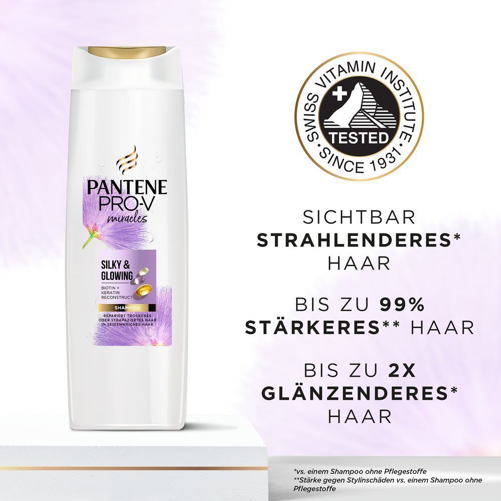 Bild: PANTENE PRO-V Miracles Silky & Glowing Shampoo 