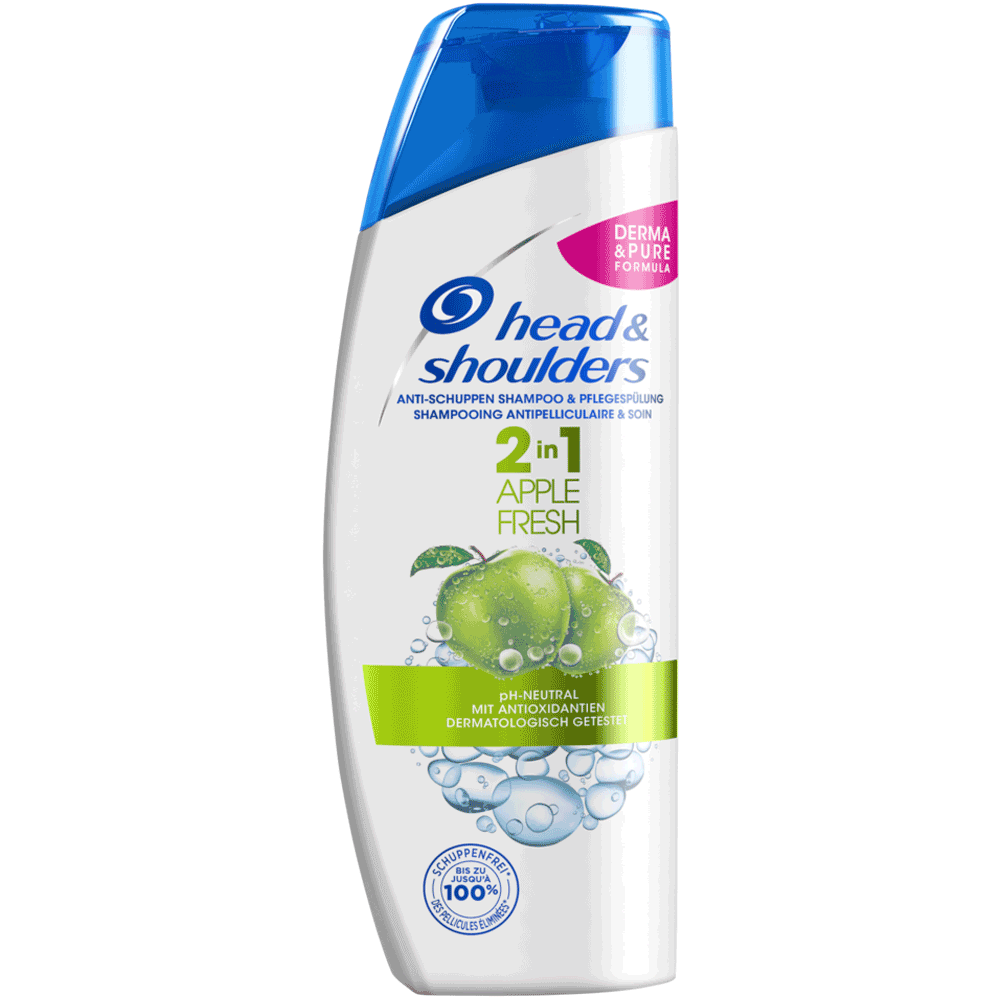 Bild: head & shoulders Apple Fresh 2-in-1 Anti-Schuppen Shampoo 