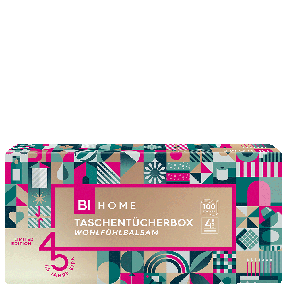 Bild: BI HOME Taschentücherbox Wohlfühlbalsam 45 Jahre 