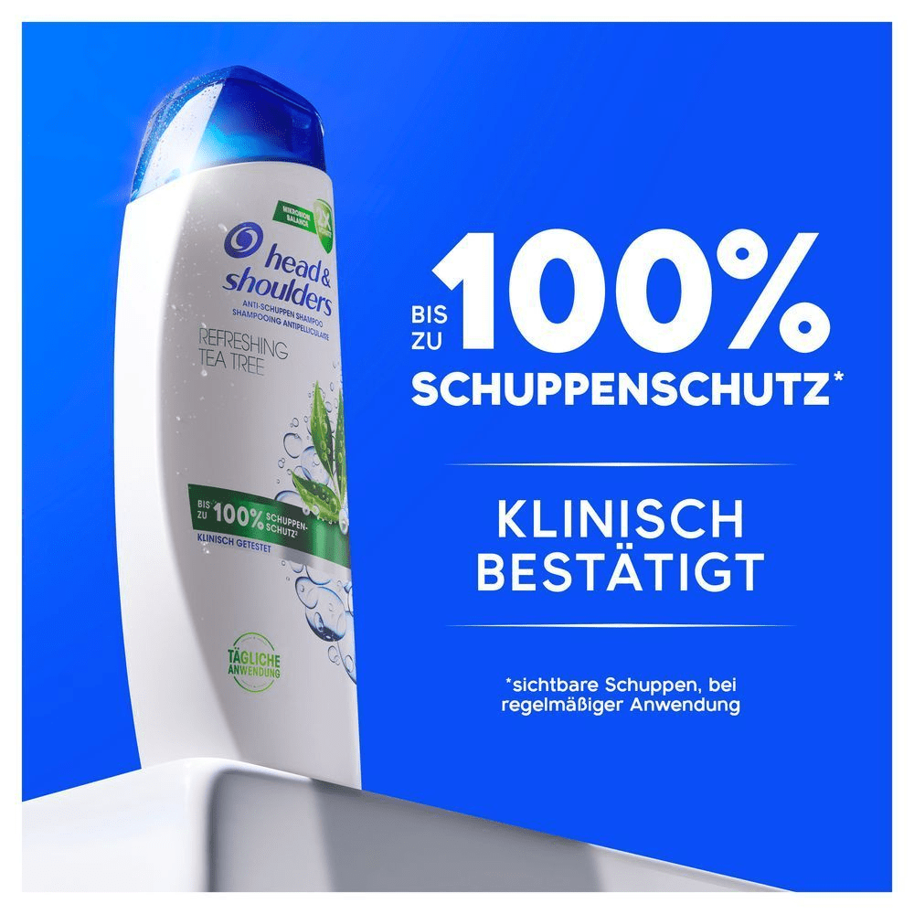 Bild: head & shoulders Refreshing Tea Tree Anti-Schuppen-Shampoo 