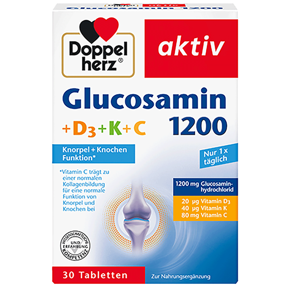 Bild: DOPPELHERZ Glucosamin 1200 + D3 + K + C 