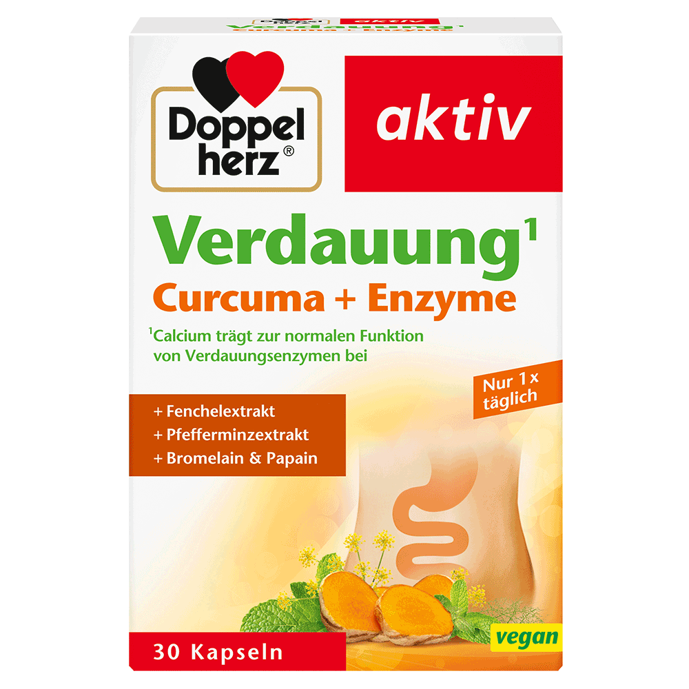 Bild: DOPPELHERZ Verdauung Curcuma + Enzyme 