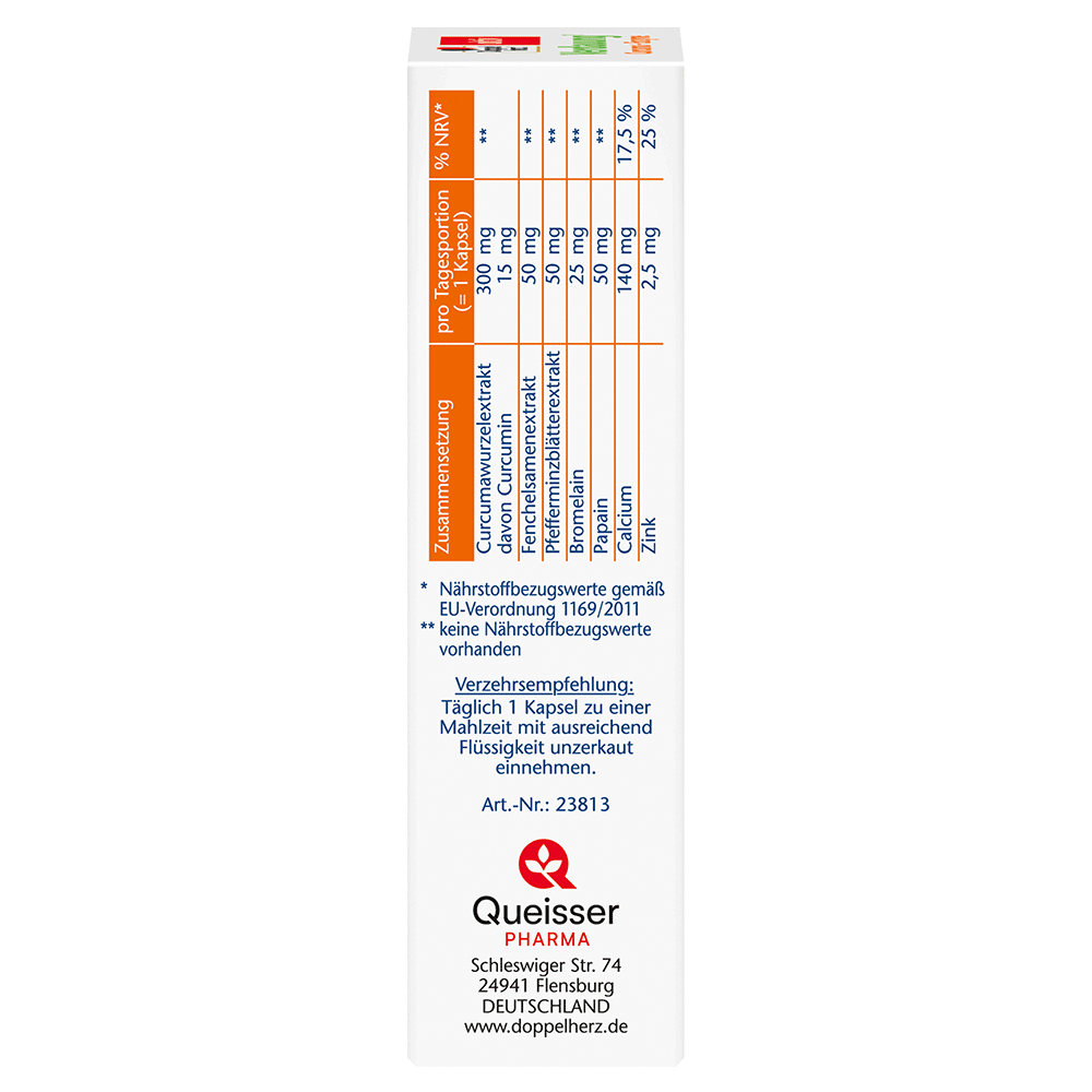 Bild: DOPPELHERZ Verdauung Curcuma + Enzyme 