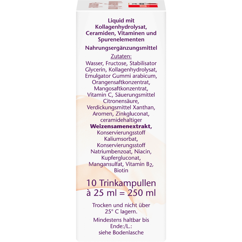 Bild: DOPPELHERZ Kollagen + Biotin + Ceramide Trinkampullen 